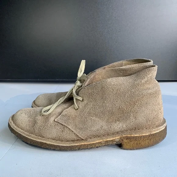 Clarks Originals Desert Boots Women’s Size 6 Sand Suede Casual Chukka Crepe Sole - Picture 11 of 14